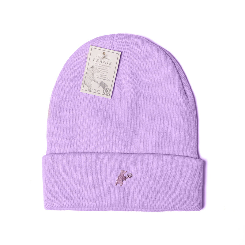 Embroidered Bear Beanie