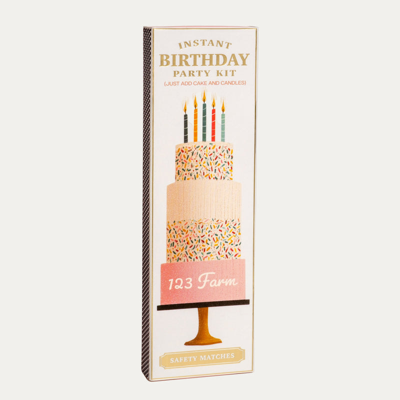 Birthday Party Extra-Long 8" Matchbox Set