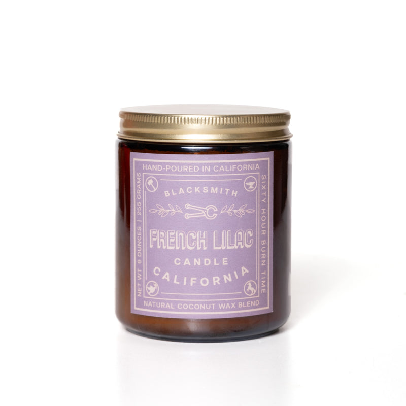 Candle - Blacksmith Label - French Lilac