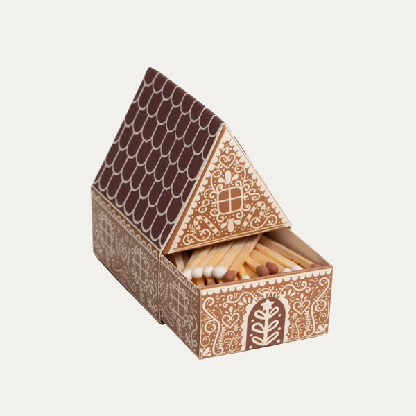 Gingerbread House Matchbox - 2" Matches