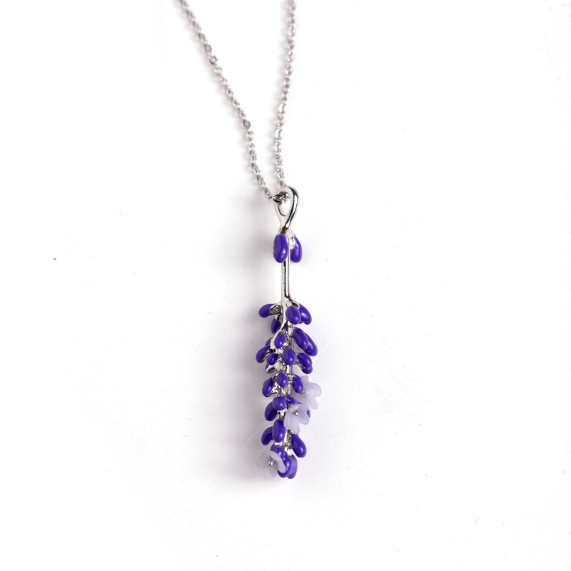 lavender flower jewelry Necklace