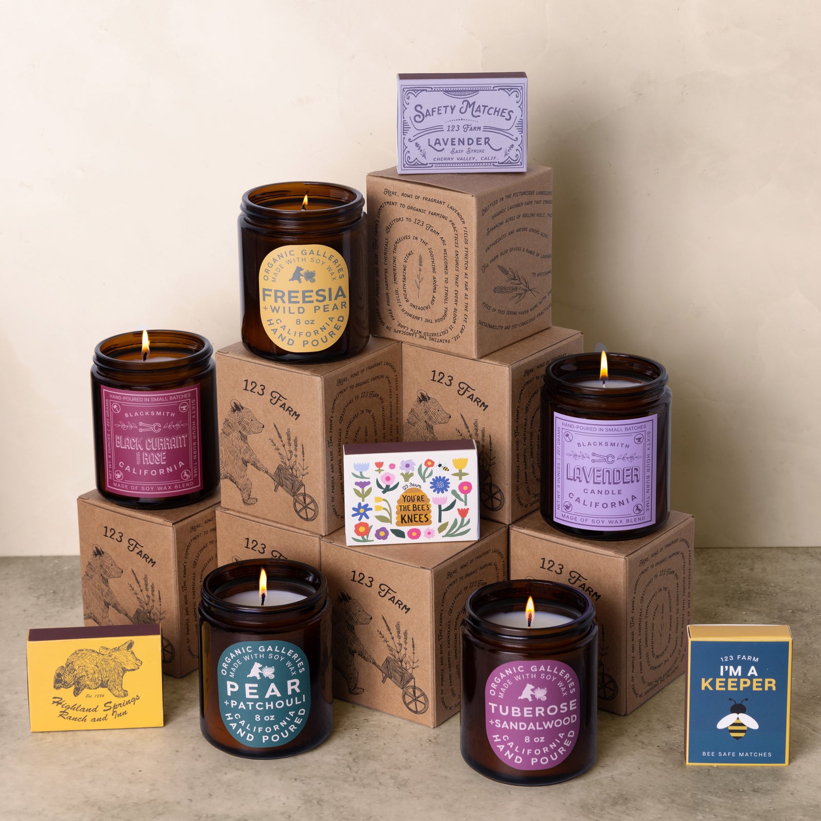 Candle - Blacksmith Label - Black Currant and Rose – 123 Farm
