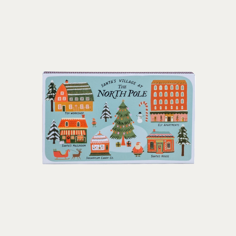 Santa Village Match Box - Long (3.78")