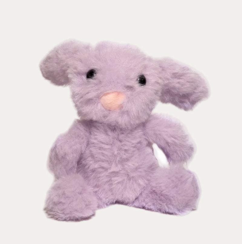 Mini Lavender Bunny Keychain