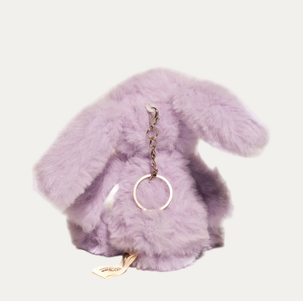Mini Lavender Bunny Keychain