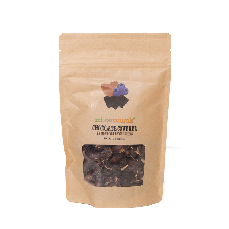 Chocolate Covered Almond Berry Clusters - Zebra Organics